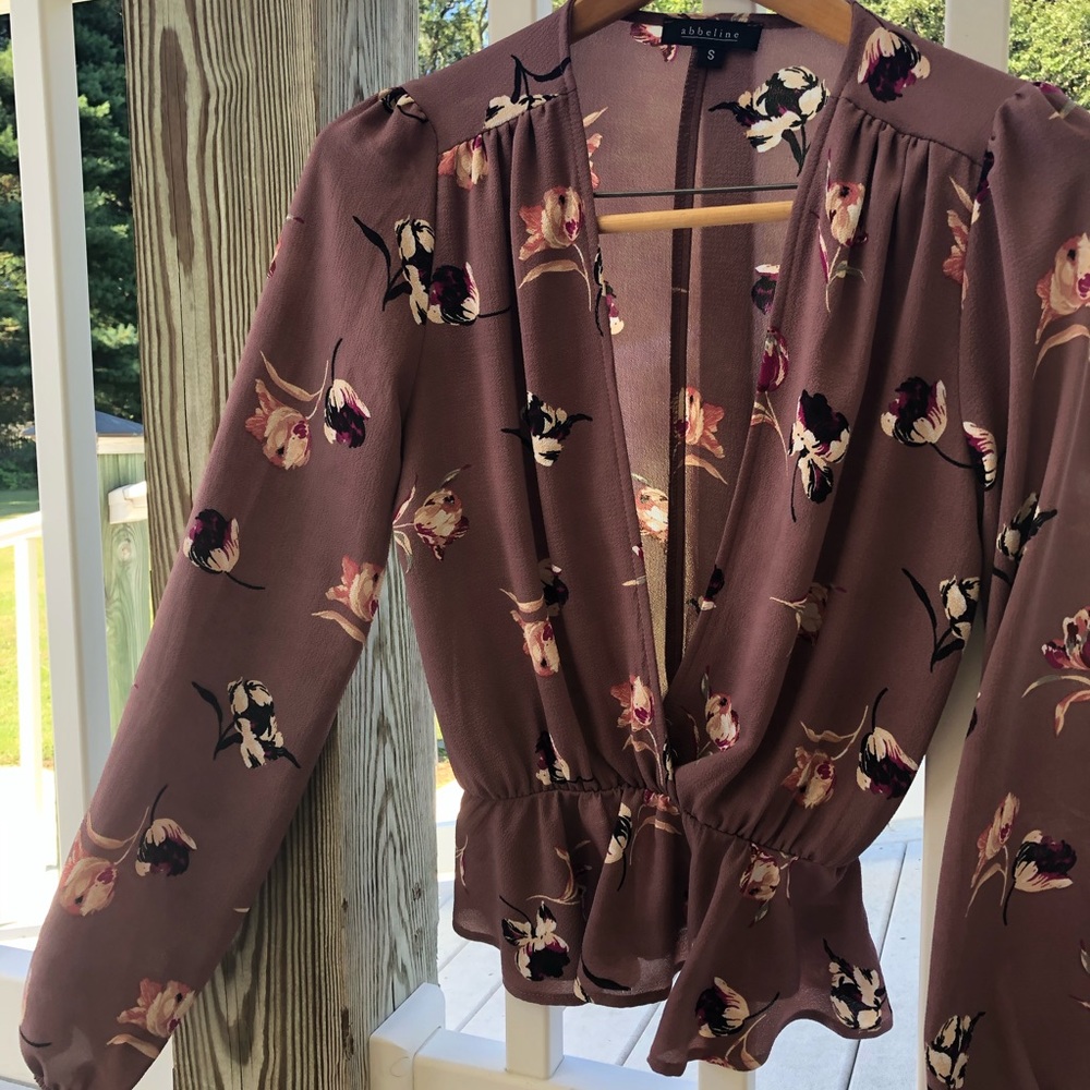 Deep V Blouse